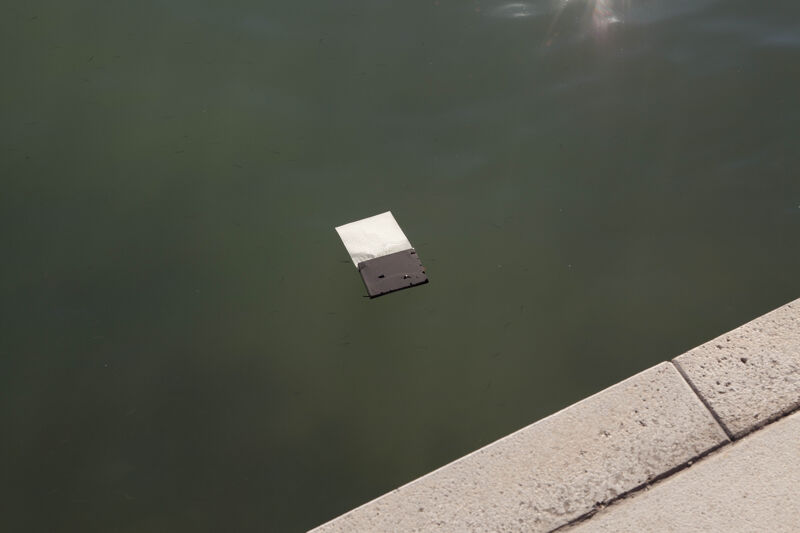 Schetsen in het water