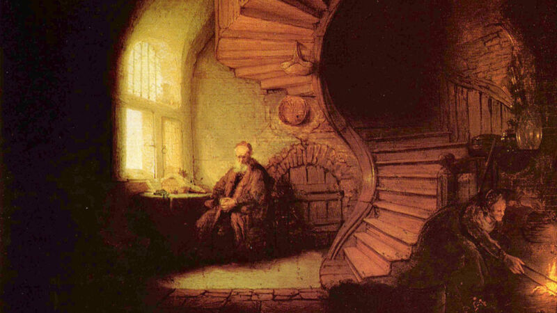 Rembrandt: De filosoof