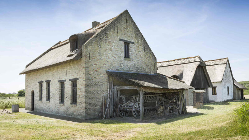 Middeleeuws vissersdorp Walraversijde (reconstructie)