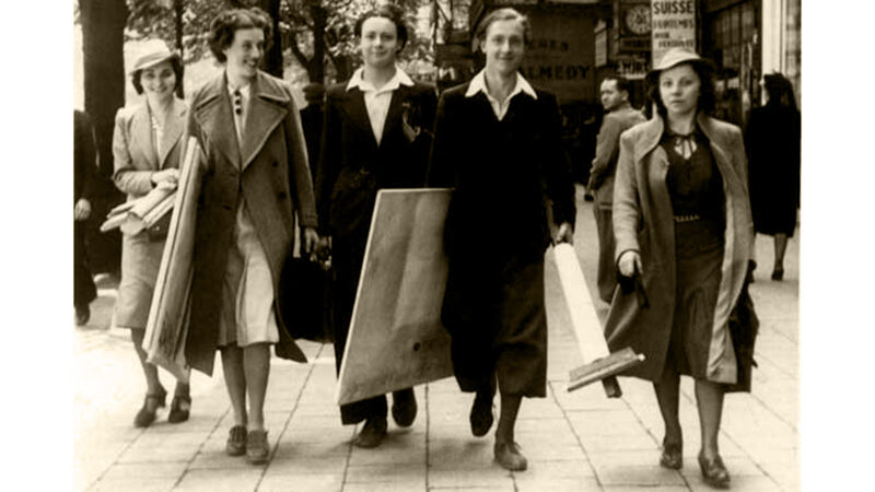 Jan met vrienden van de Academie in Antwerpen.
