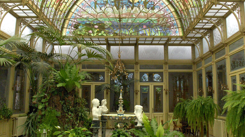 Wintertuin van de Ursulinen, gebouwd in 1900