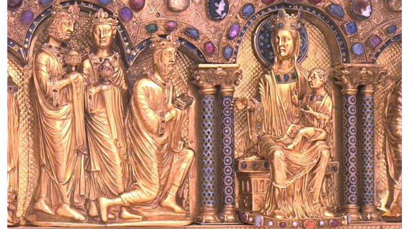 Driekoningenschrijn (ca. 1200), detail