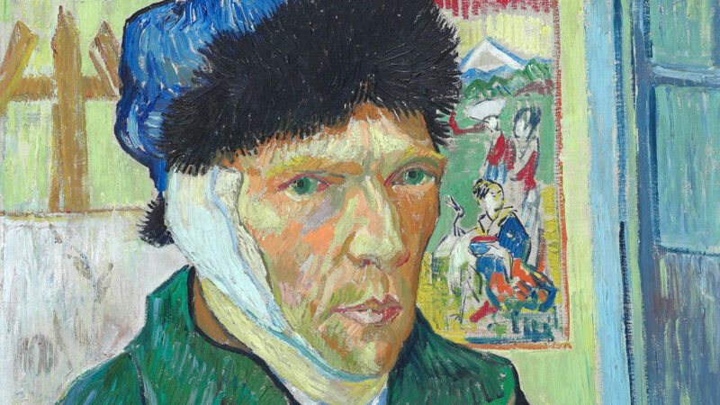 Vincent Van Gogh: Zelfportret met verbonden oor (1889)
