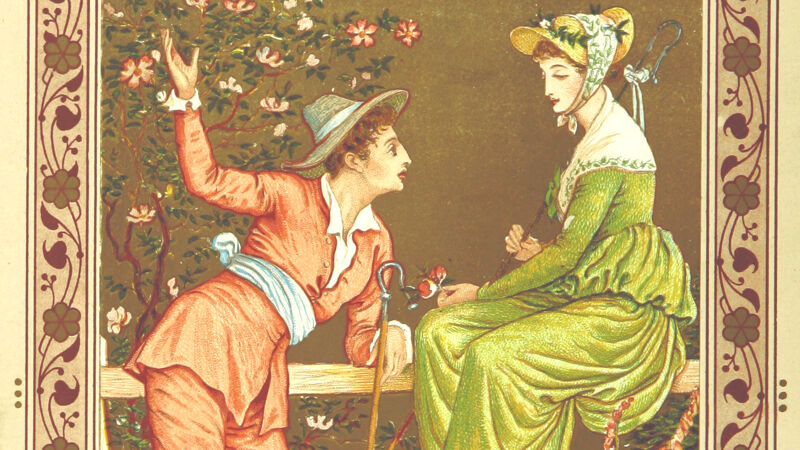 Valentijnskaart uit 'The Quiver of Love - a collection of Valentines', 1876