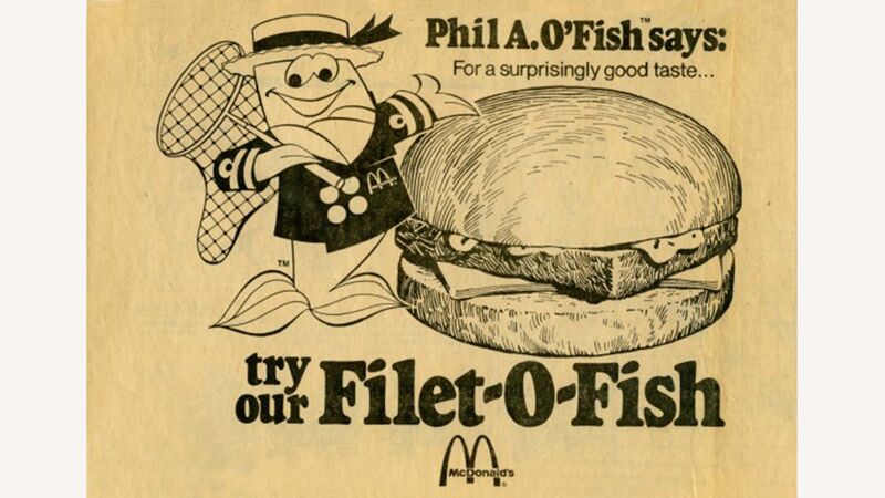 Oude reclame voor de Filet-O-Fish