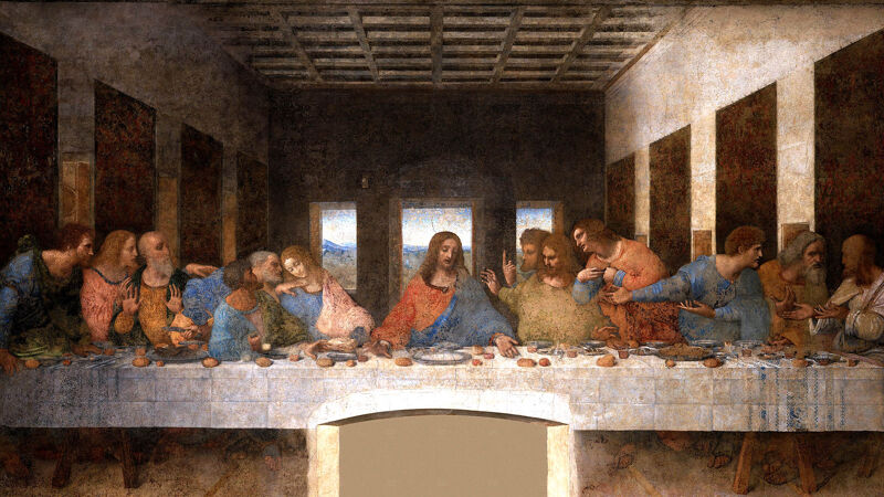 Leonardo da Vinci: Het Laatste Avondmaal (1495-98)