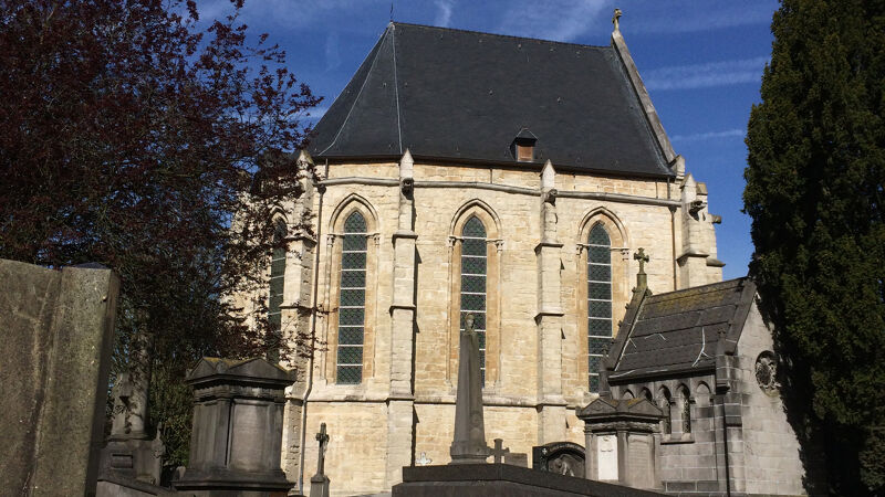 Restant van het koor van de oude Onze-Lieve-Vrouwekerk op het kerkhof van Laken