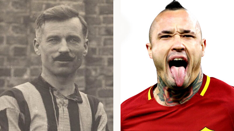 Zoek de verschillen: Belgische voetballers vroeger en nu (Torten Goetinck & Radja Nainggolan)