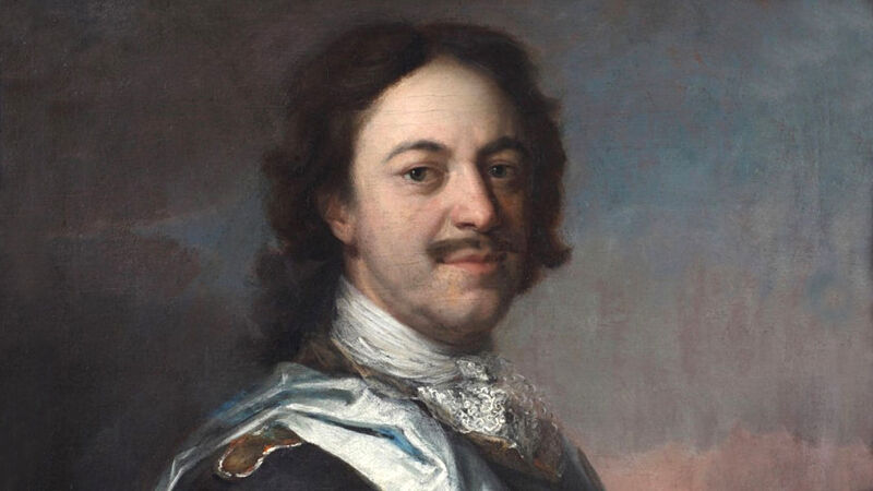 Carel de Moor: portret van tsaar Peter de Grote, gemaakt in Spa in 1717