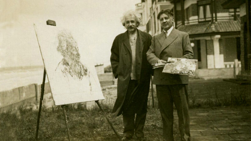 Einstein en Alfons Blomme (8 mei 1933)