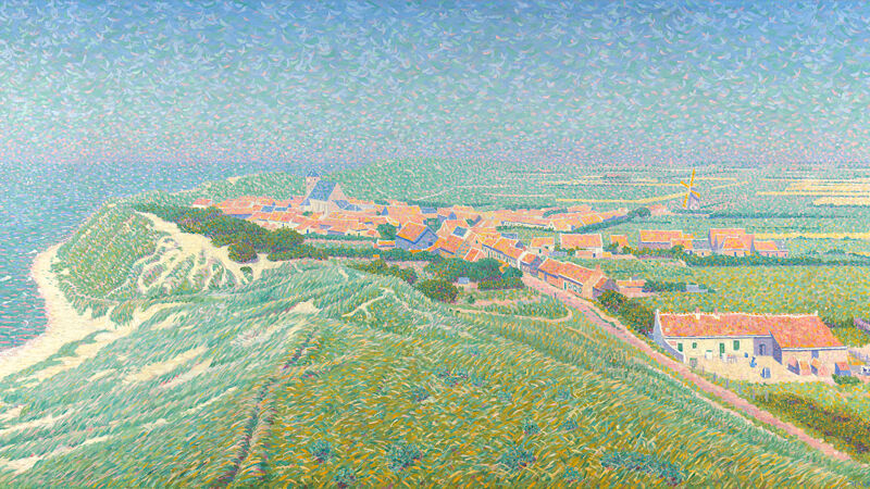 Ferdinand Hart Nibbrig: Gezicht op het dorp Zoutelande op Walcheren (1900-1912)