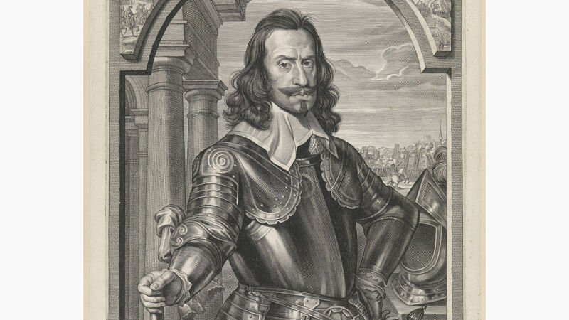 Portret van Andrea Cantelmo: gravure van Paulus Pontius naar het schilderij van Michaelina Wautier