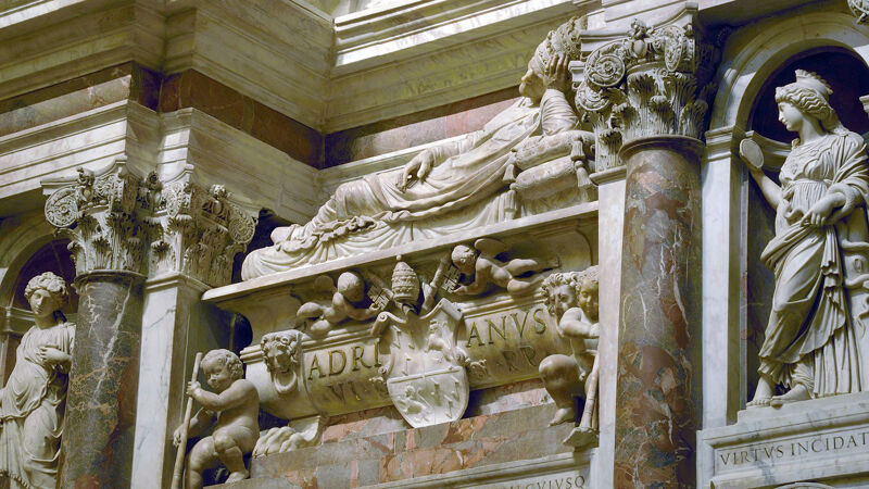 Grafmonument van Adrianus VI in de Santa Maria dell' Anima, Rome
