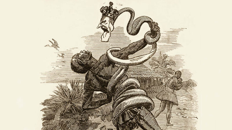 The Congo 'Free' State. Cartoon uit het Engelse tijdschrift Punch, 1906