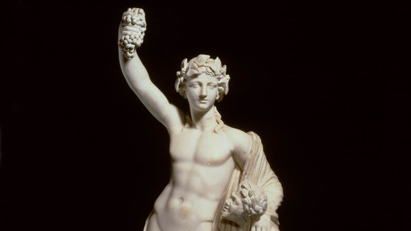 De Romeinse wijngod Bacchus