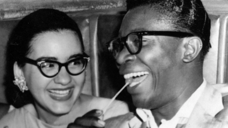 B.B. King met zijn tweede vrouw Sue Evans