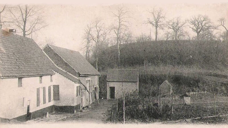 Oude foto van het gehucht Borgt