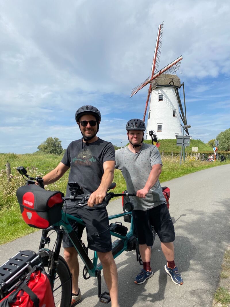 Aangekomen in Damme.