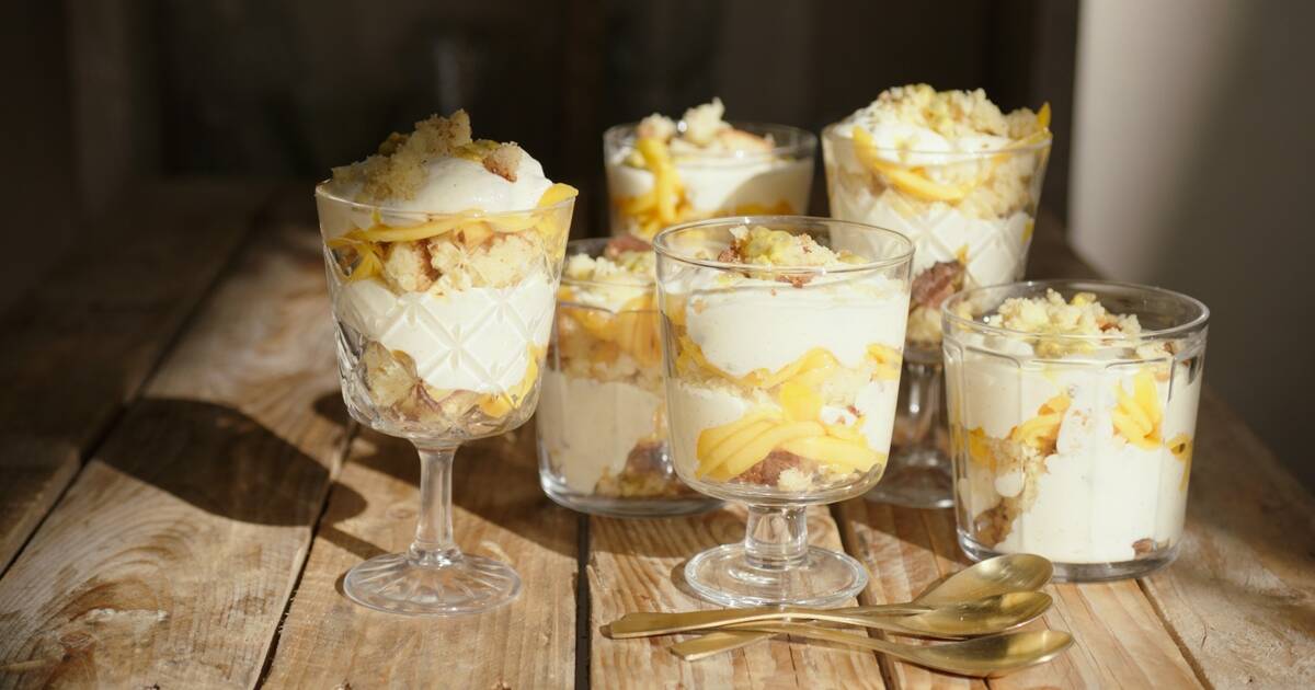 Trifle met mango en passievrucht recept Jeroen Meus