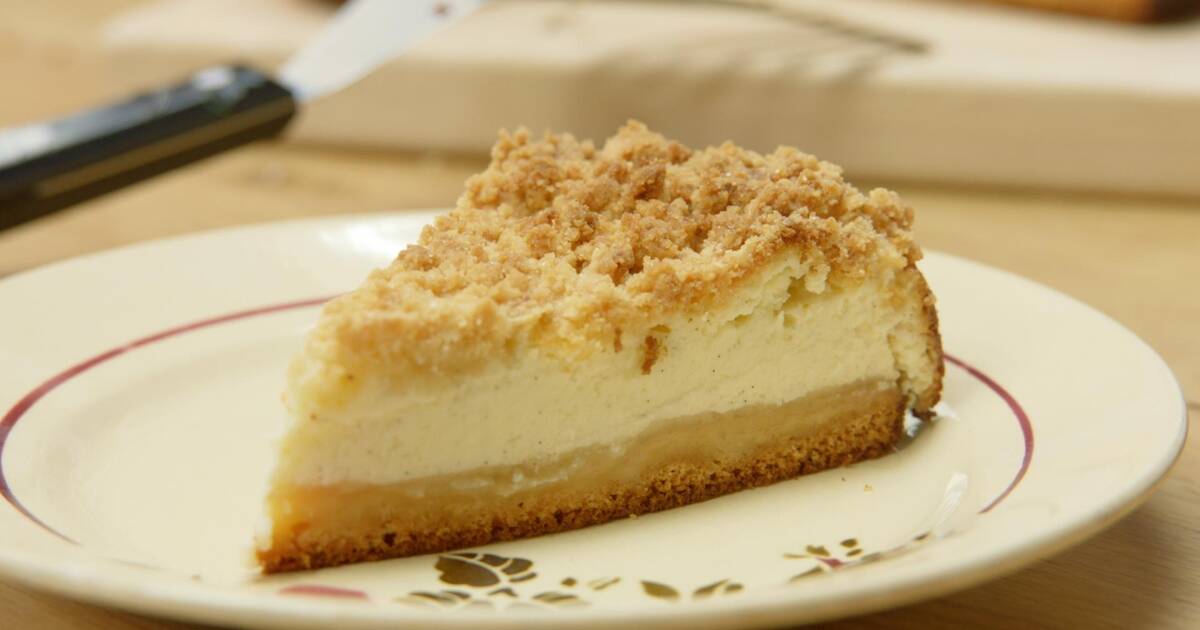Appelcrumble cheesecake