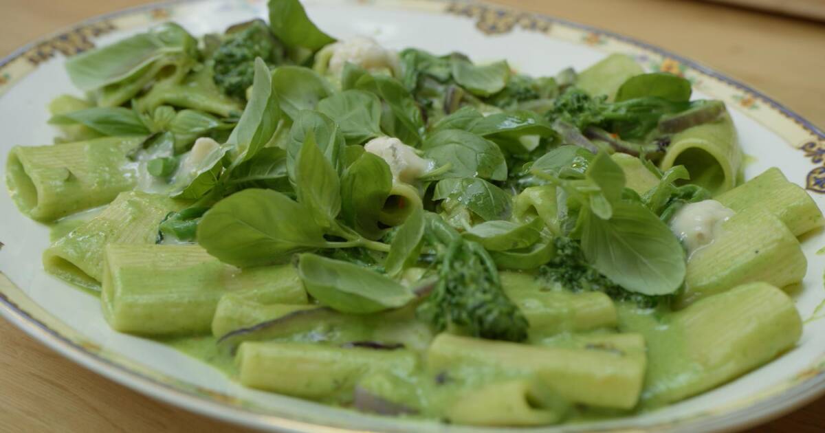 Pasta ‘broccolini' met blauwe kaas