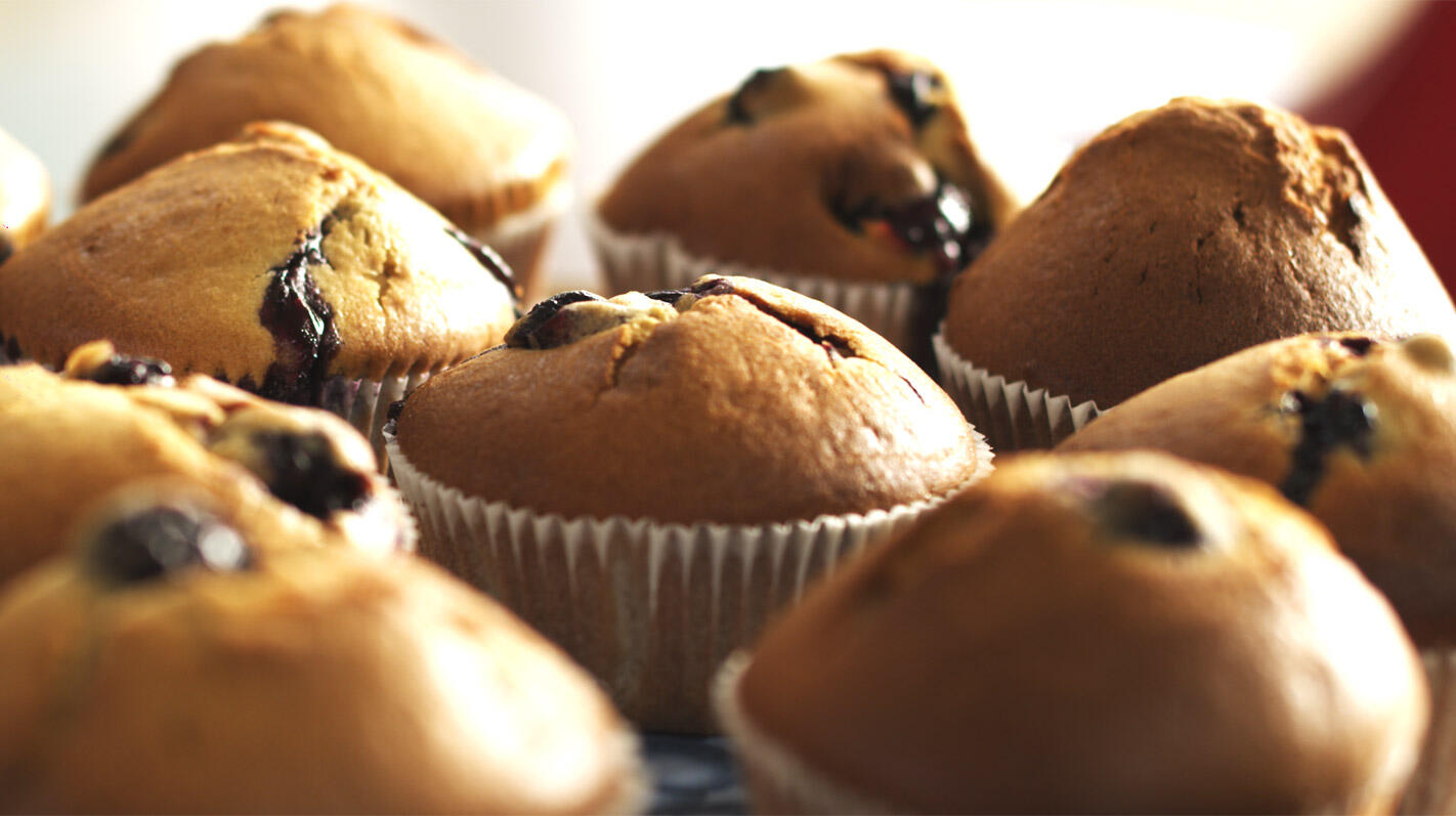 Muffins met bosbessen