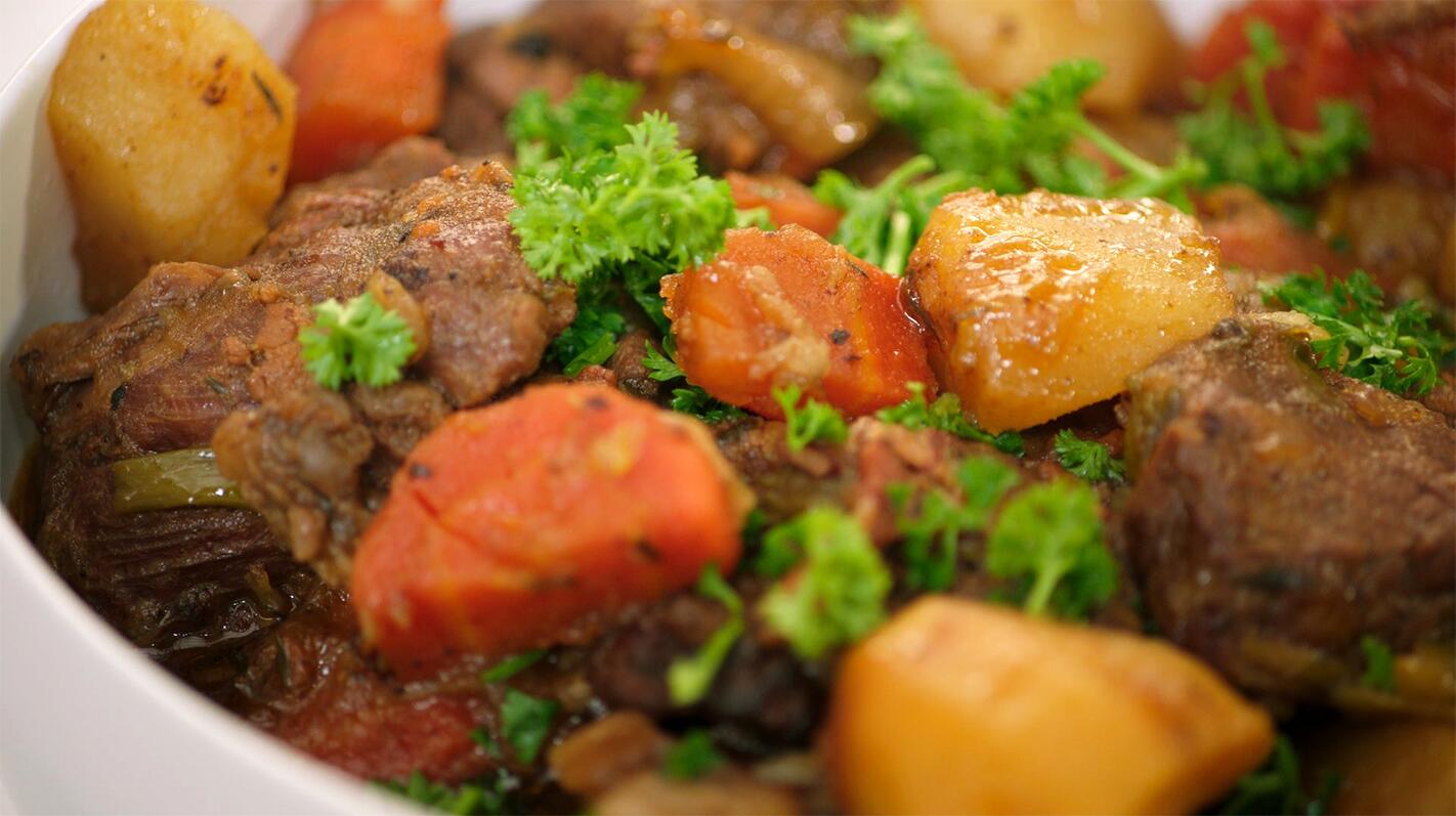 Ierse stoofpot met rundvlees en aardappelen