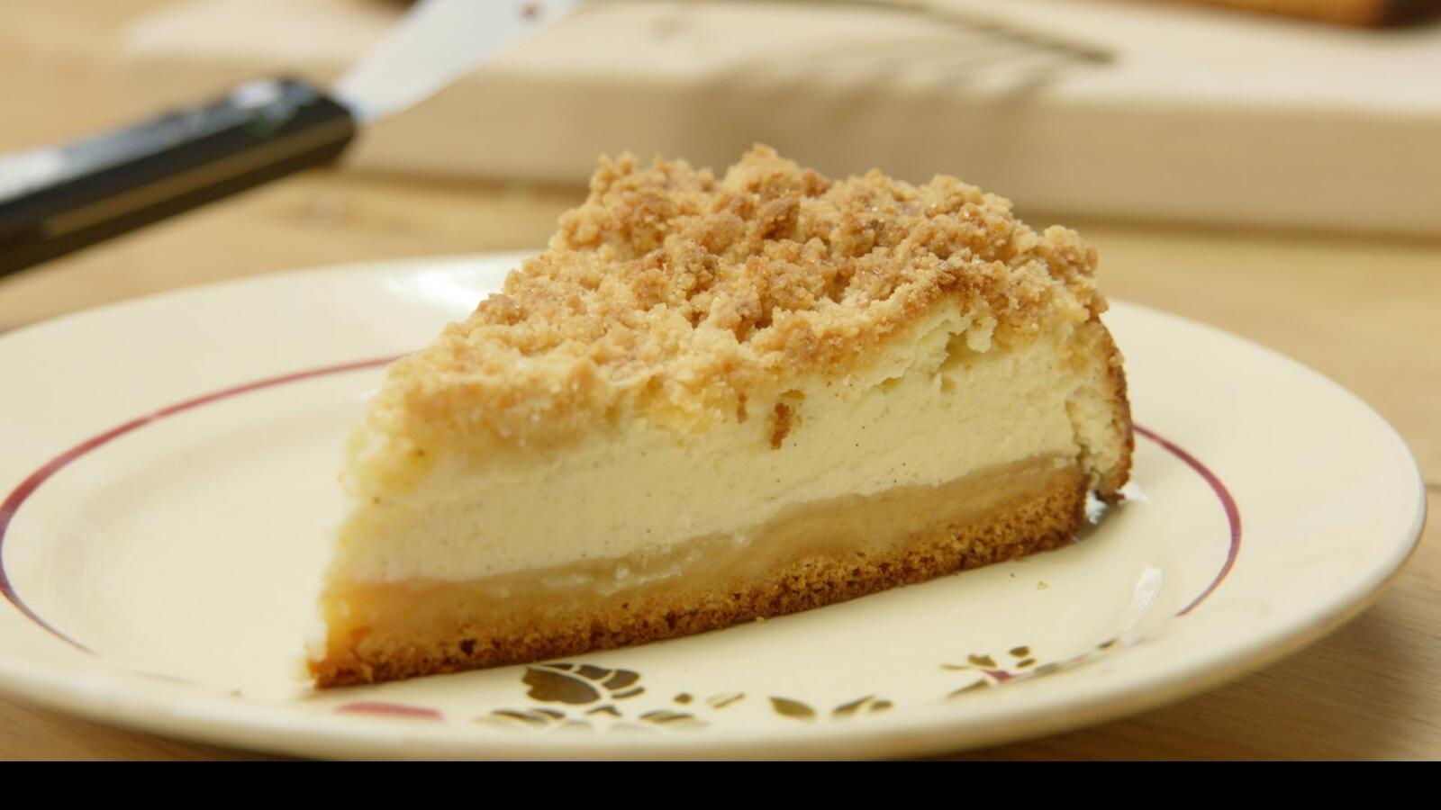 Appelcrumble cheesecake
