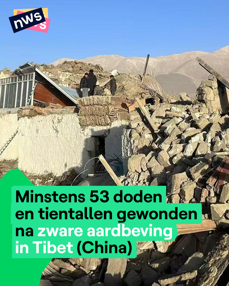 Minstens 53 doden en tientallen gewonden na zware aardbeving in Tibet  (China) | nws.nws.nws