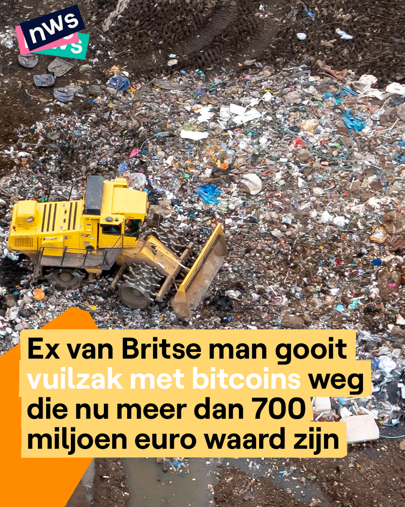 Ex van Britse man gooit vuilzak met bitcoins weg die nu meer dan 700  miljoen euro waard zijn | nws.nws.nws