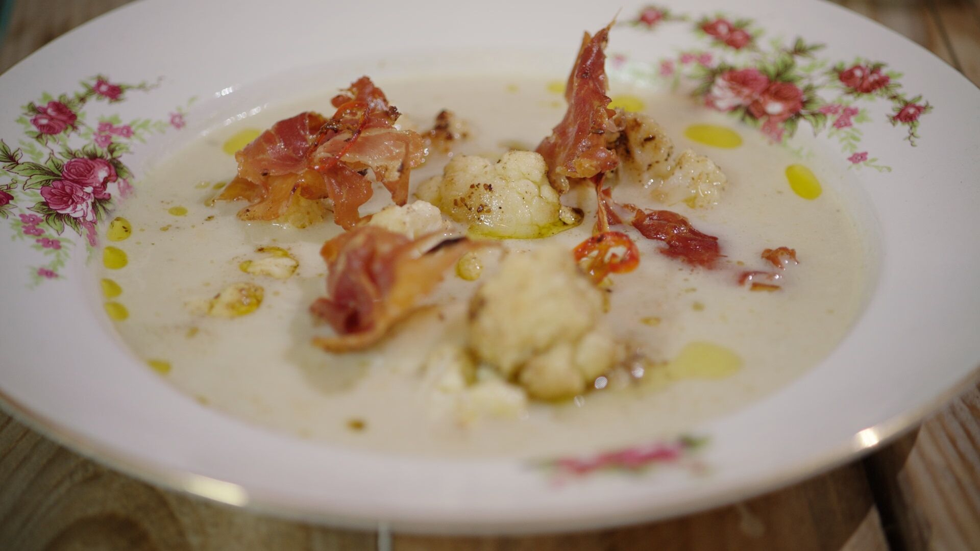 Bloemkoolsoep met pancetta-image