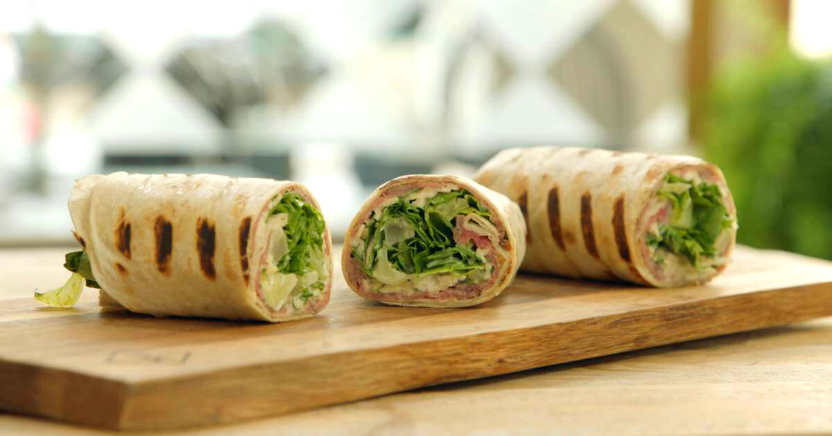 Gegrilde wrap met rosbief en knolselderremoulade-image