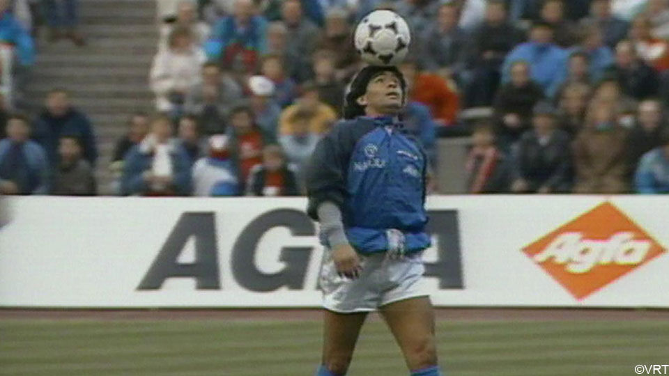 Watch Maradona's legendary warming to the tones of Live is ...