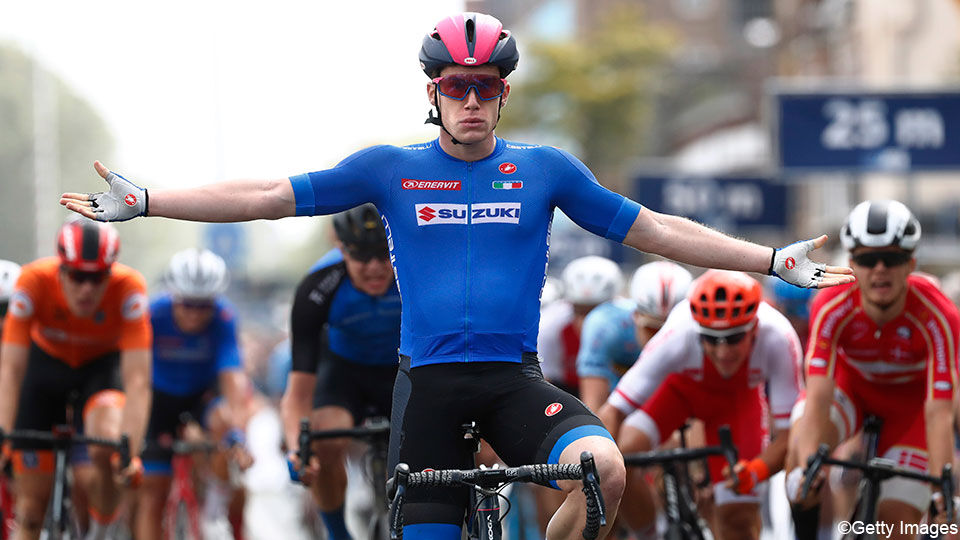 Italiaan Dainese Spurt Naar U23 Goud Thijssen Dacht Te Veel Na Ek Wielrennen Sporza