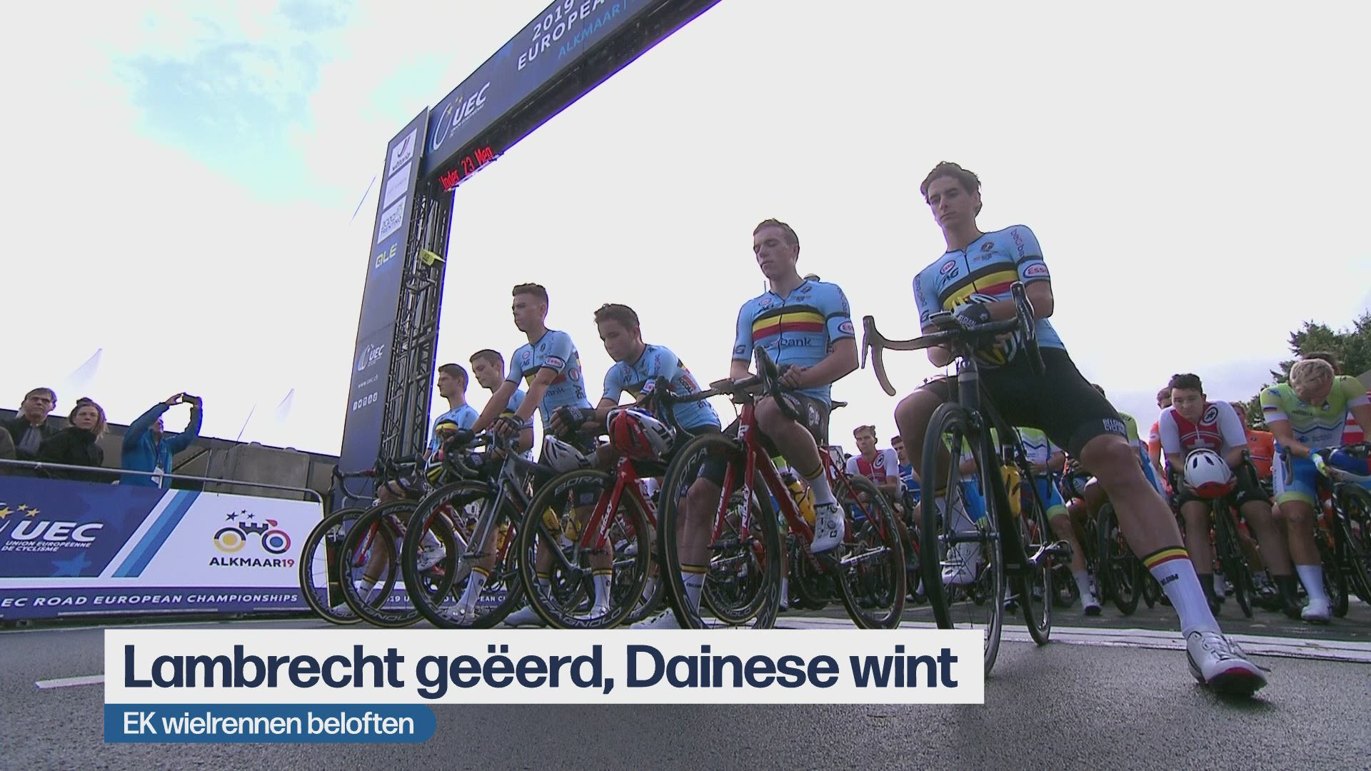 Italiaan Dainese Spurt Naar U23 Goud Thijssen Dacht Te Veel Na Ek Wielrennen Sporza