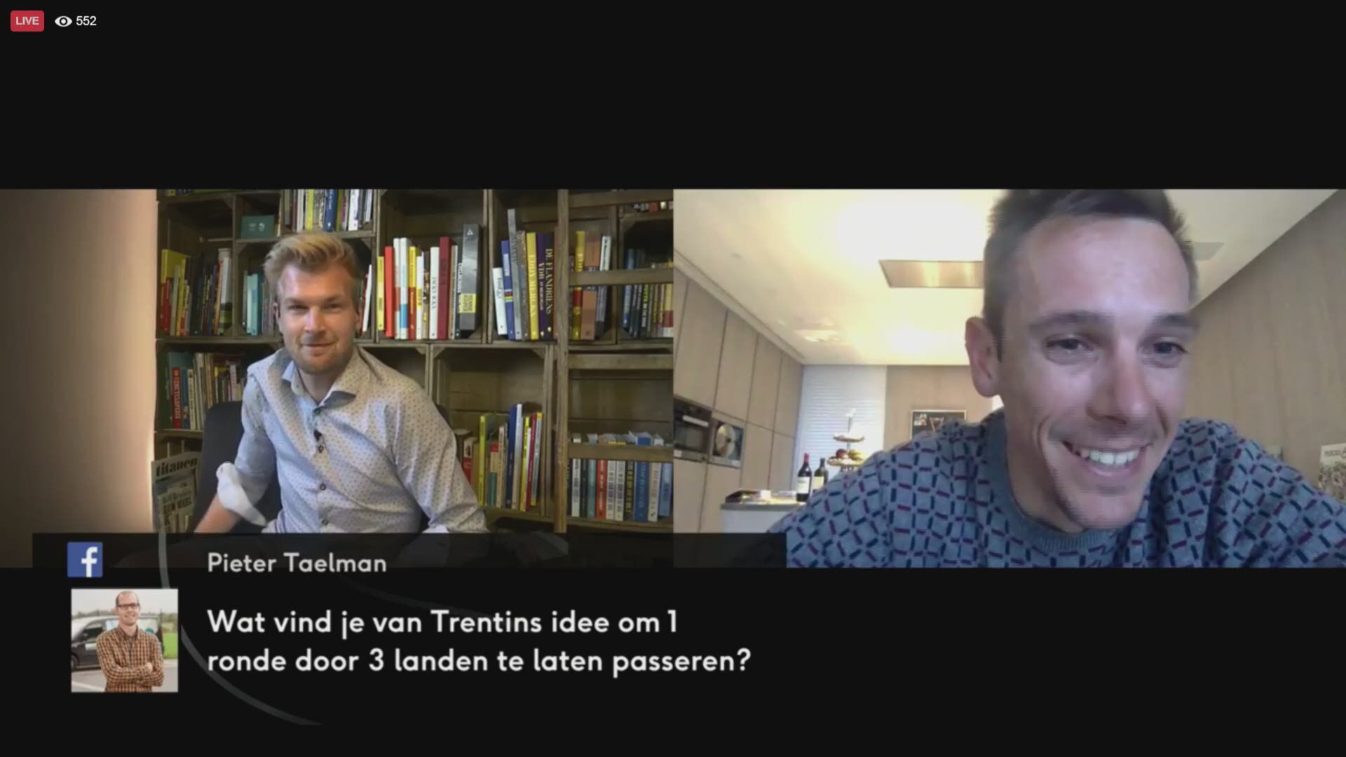 Facebook live lockdown sessie met Philippe Gilbert ...