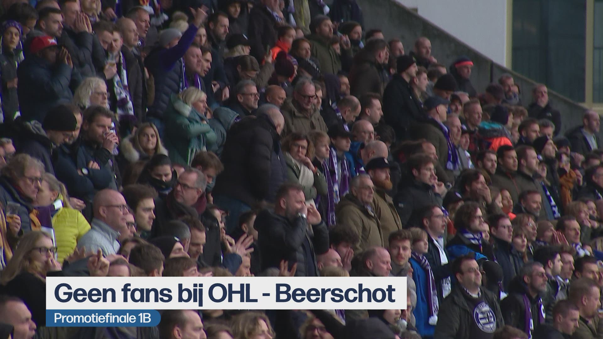 Geen Fans Aanwezig Bij Promotiefinale 1b Tussen Ohl En Beerschot 1b Pro League Sporza