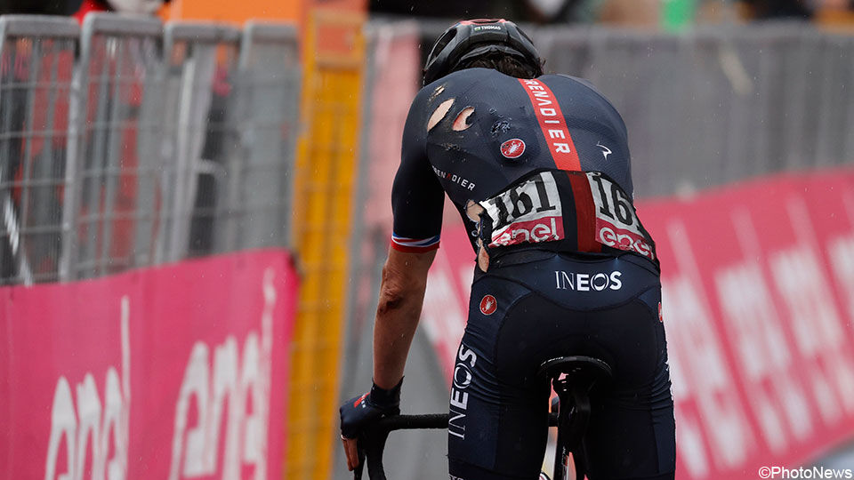 Geraint Thomas stapt uit de Ronde van Italië na valpartij ...