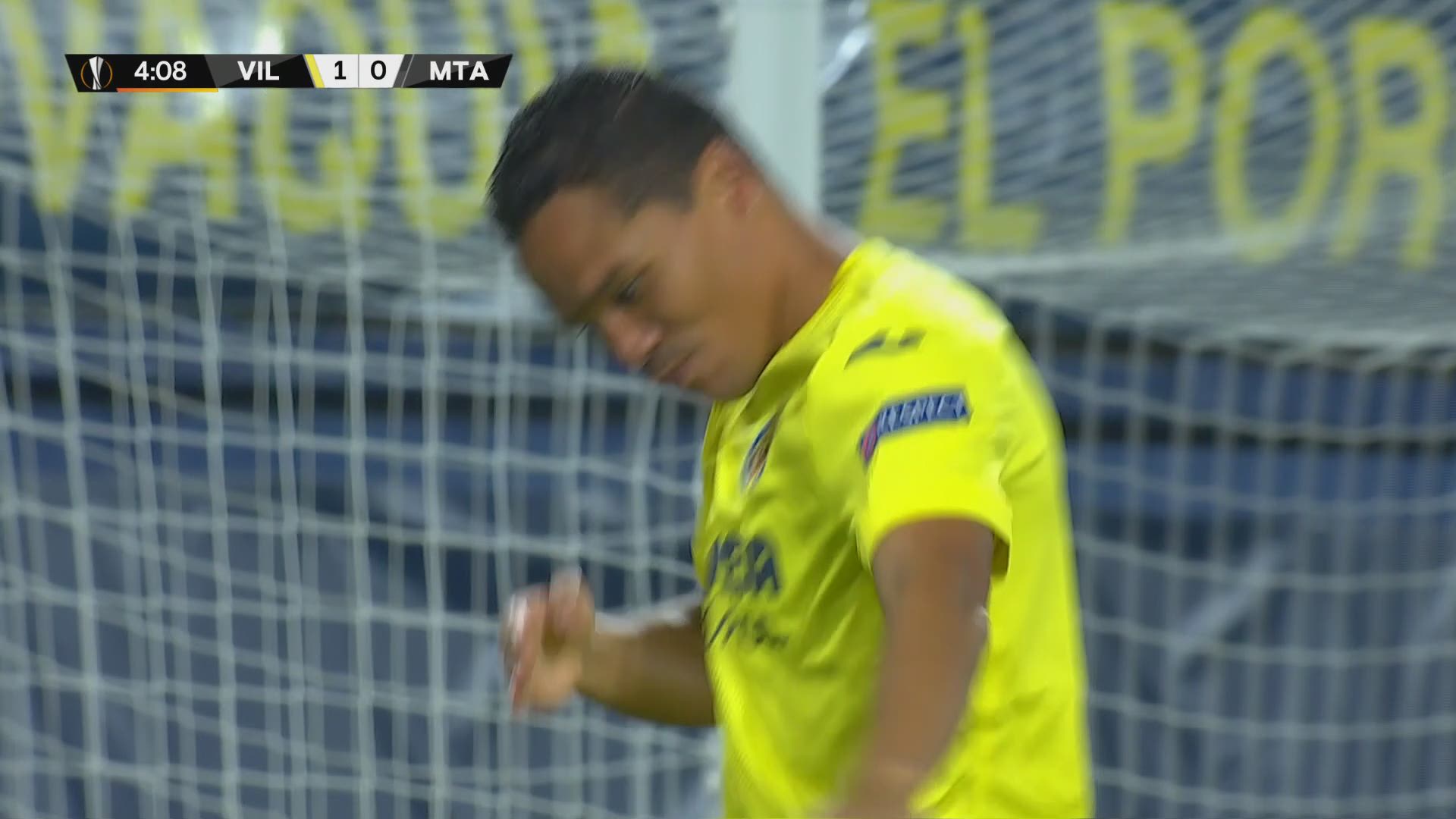 Ook Carlos Bacca (Villarreal) weet nog altijd wat scoren ...