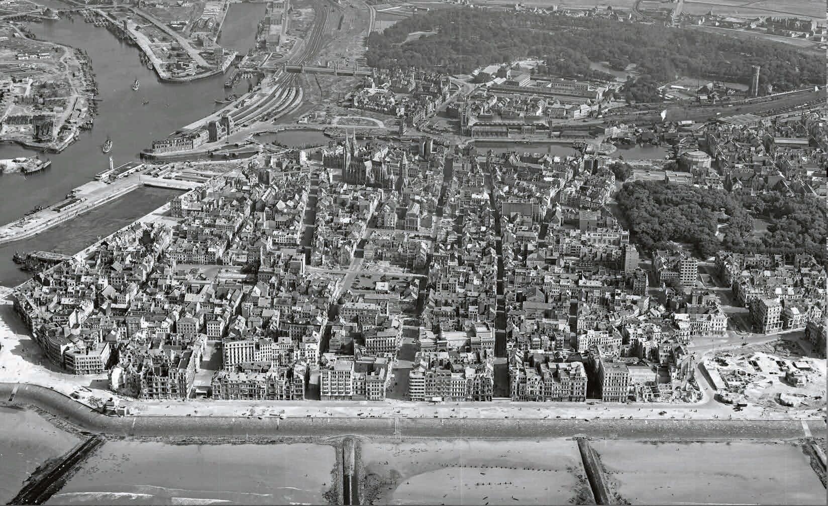 Op 4 augustus 1945 fotografeerde een Amerikaans vliegtuig onze hele kustlijn: zo zag die er 76 jaar geleden uit | VRT NWS Nieuws