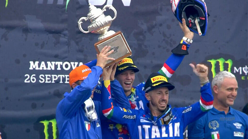 L’Italia vince il Motocross delle Nazioni, medaglia che batte il Belgio nel drammatico finale |  Motocross
