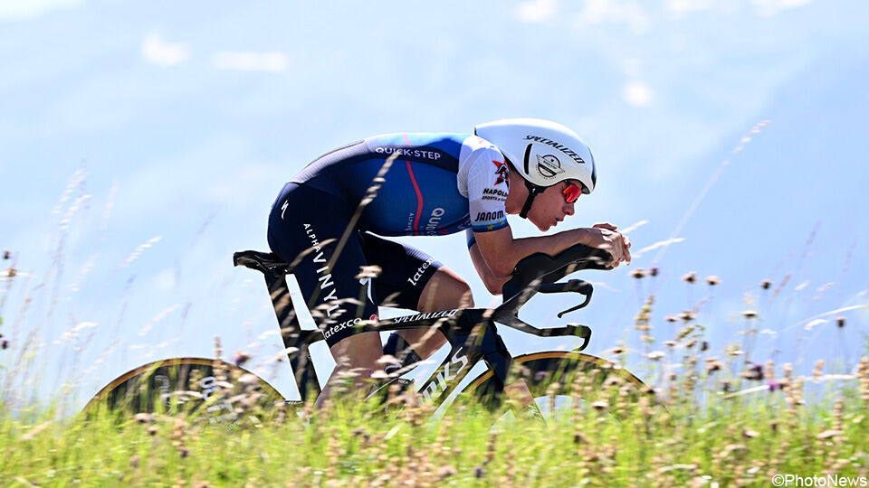 Remko Evenbeuil sorride mentre vince la cronometro in Svizzera, Geraint Thomas è il vincitore assoluto |  Giro della Svizzera 2022