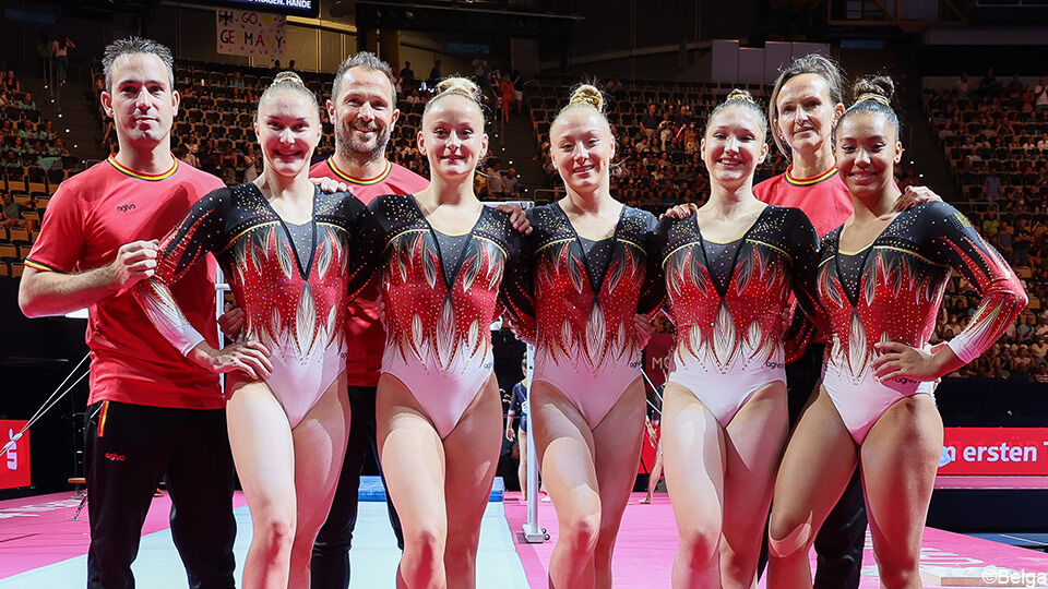 La squadra di ginnastica belga finisce 5a in finale, l’Italia campionessa d’Europa |  Campionato Europeo