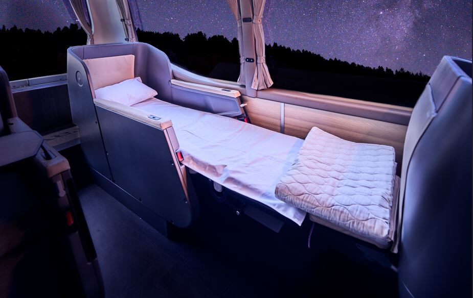 Luxury night bus with real beds to connect Zurich, Brussels and
