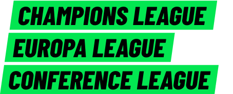 champions league + europa league + conference league