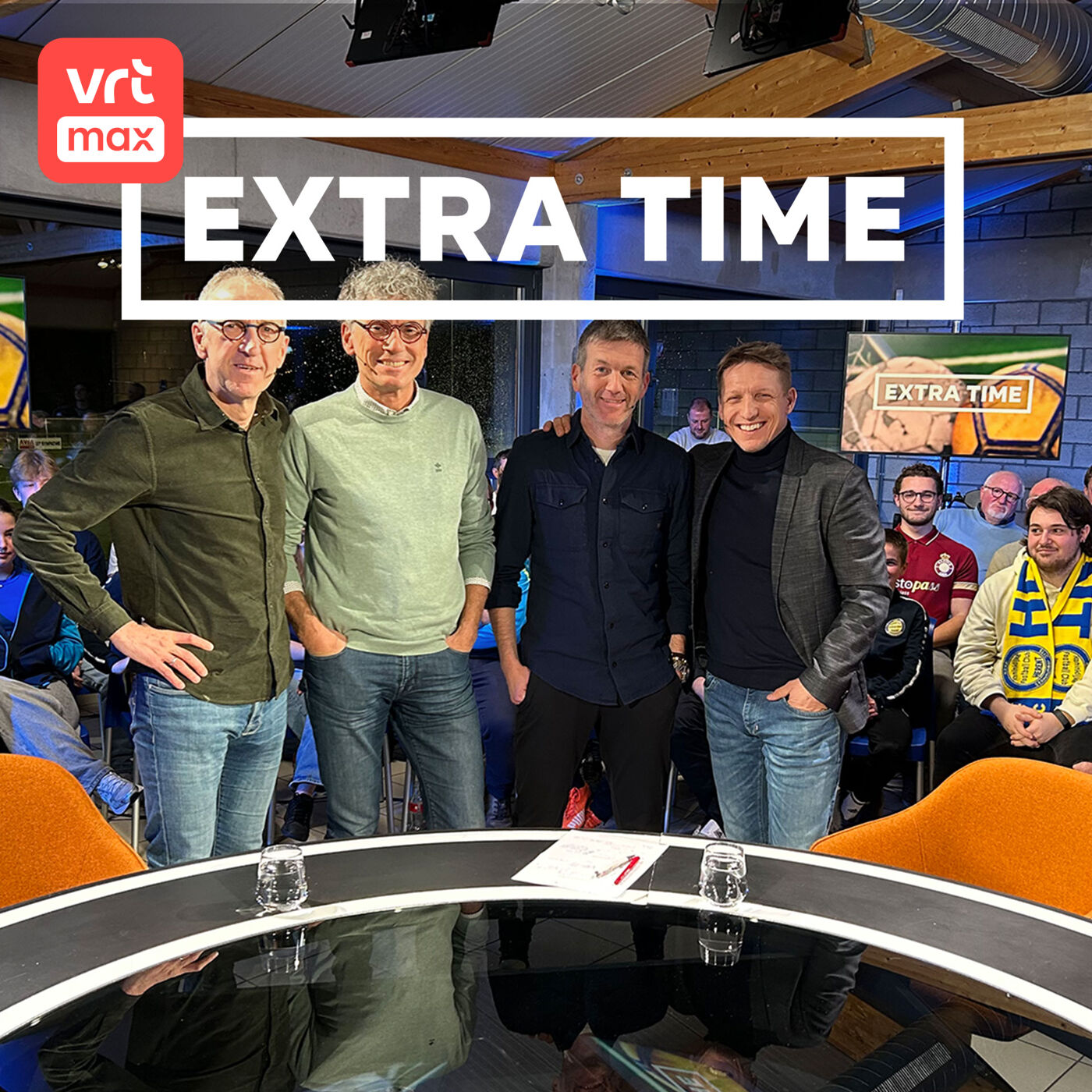 Met Peter Vandenbempt, Franky Van der Elst en Wesley Sonck