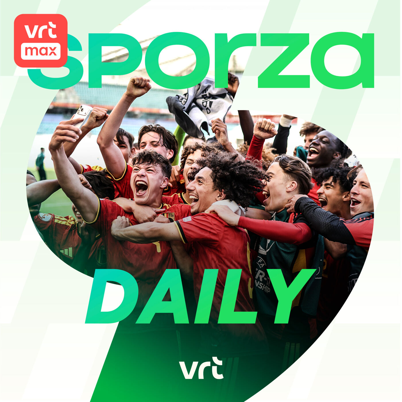 De jonge Duivels staan voor historische finale, Real kiest een nieuwe voorzitter en Sporza Daily komt met een WK-podcast episode artwork