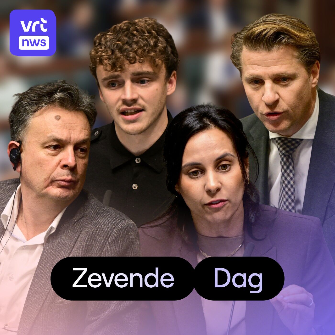 De zevende dag met drie fractieleiders in de Kamer. De zevende dag met drie fractieleiders in de Kamer.