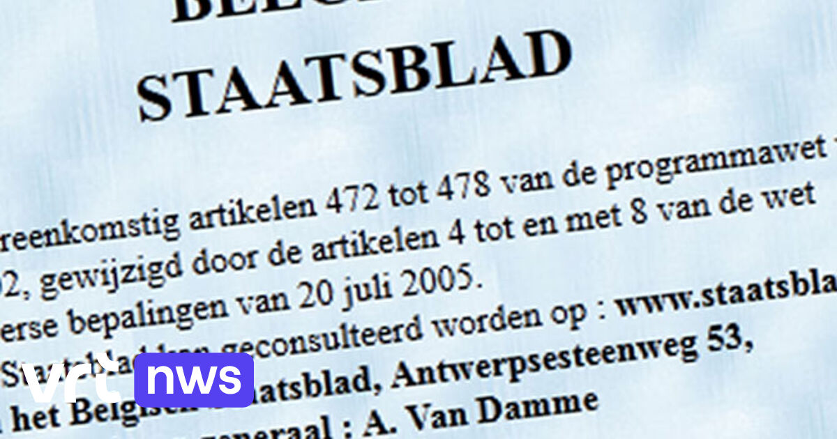 Staatsblad Barst Uit Zijn Voegen | VRT NWS: Nieuws