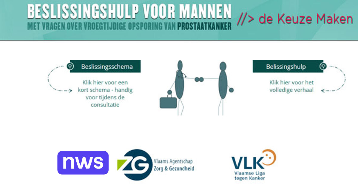 Moet ik me laten testen op prostaatkanker? Brochure helpt je bij